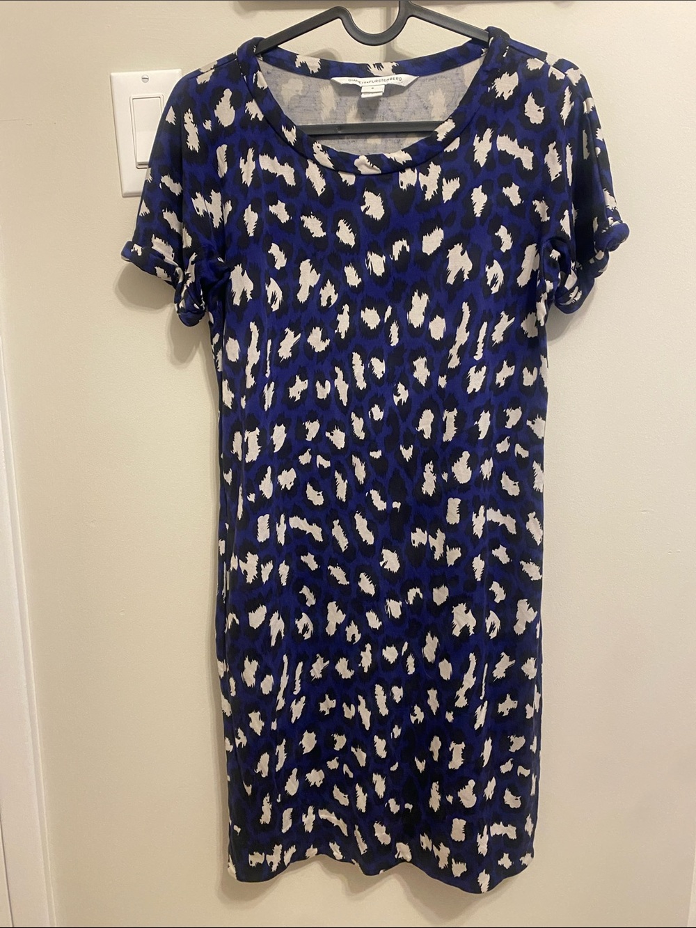 DvF Leopard Jersey Silk Dress - 6